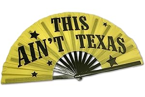 Expression Tees Rodeo Chitlin Circuit Large Concert Folding Hand Fan, Foldable Handheld CLACK Fans