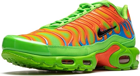orange and green air max plus