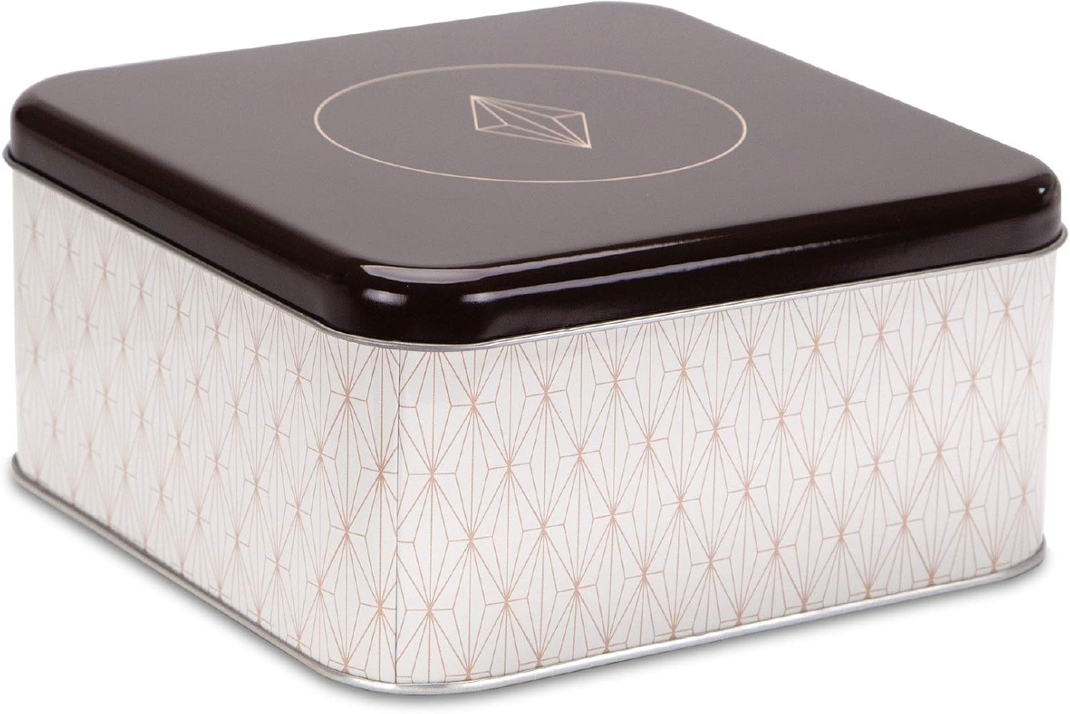 Städter Vanilla Diamonds Caja para galletas, hojalata blanca ...