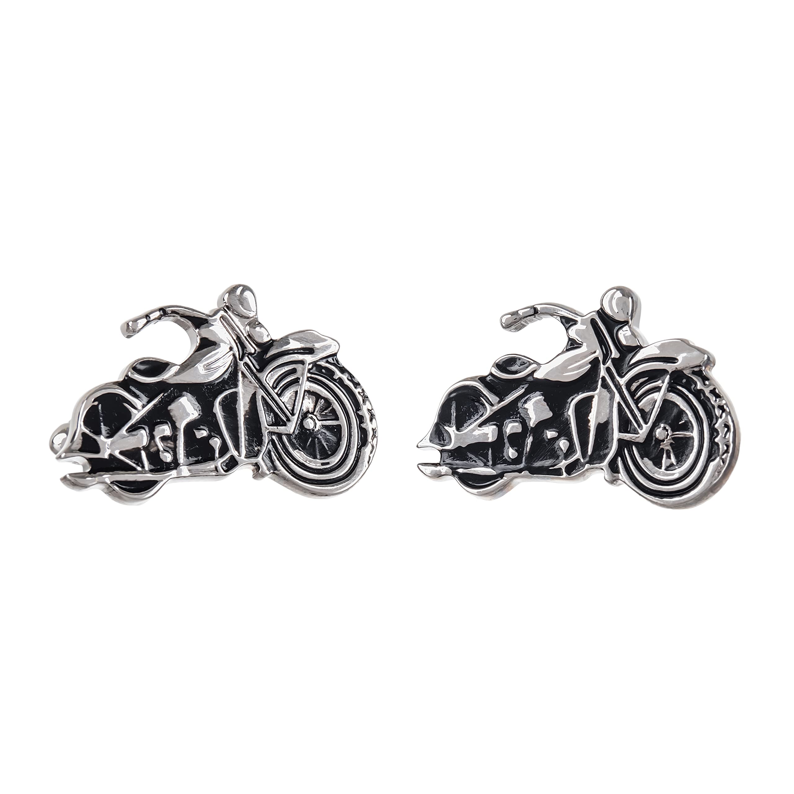 Classic Motorbike Cufflinks for Men - Motorcycle Cufflinks Presented In Onyx Art London Cufflink Box