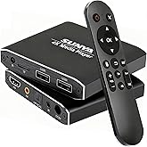 Mini 4K HDMI AV Media Player w/ Remote, USB HDD TF for TV &amp; Digital Signage | Decodes H.265 HEVC, Plays MKV MP4 AVI PPT Video, MP3 &amp; JPG, HDMI AV Optical, Auto Play, Resume &amp; Loop for Digital Signage Ads