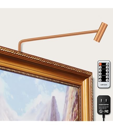 LUXSWAY Kabellose LED-Bildbeleuchtung – Mit Fernbedienung, Flexibel & Wiederaufladbar