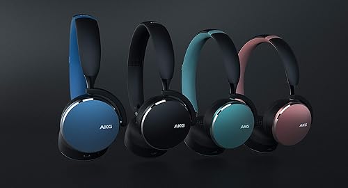 AKG Y500 On-Ear Foldable Wireless Bluetooth Headphones Black (US