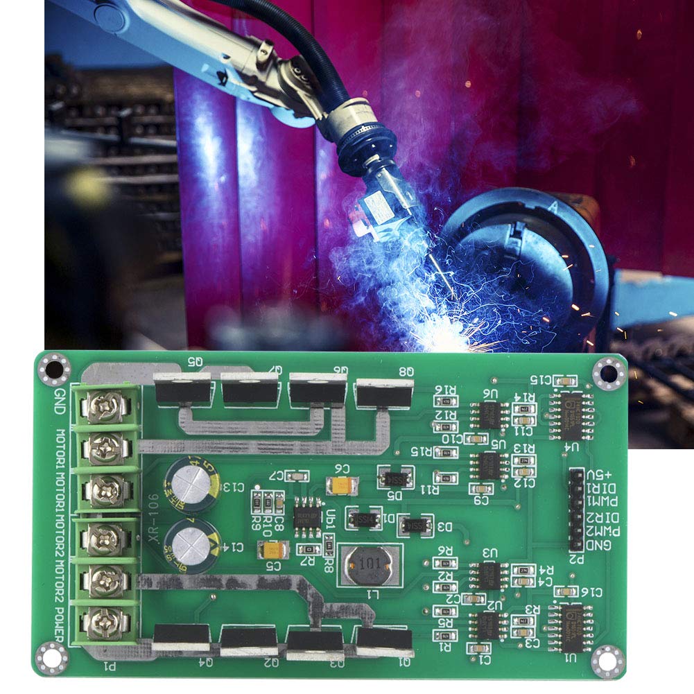 Modulo Driver Doppio Motore DC H-bridge IRF3205 15A 3-36V 30A Peak Per Arduino Progetti