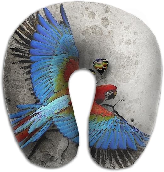 Amazon Com Neck Pillow Travel U Shape Pretty Parrot Soft