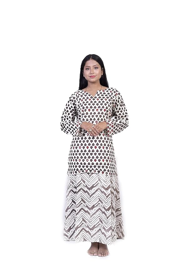 Buy Maxi Kurta KP Cream at Amazon.in