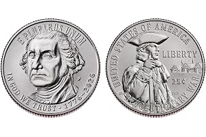Semiquincentennial Quarters 2026 P & D Revolutionary War Quarters, 2 Coins Set
