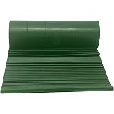 Sluice Box Matting with Rubber riffles; Gold Sluice mat for Sluice Box; Gold Prospecting Supplies;10x27 or 12x36 inch Cut to fit, Green Color with Multiple Aggressive Rib Patterns 10"x27"