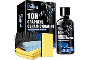 POLIXEL 10H Ceramic Coating, Premier Paint Protective Sealer with Super Hardness Ceramic Top Coat for Rain Repellent, Scratch Resistant, High Gloss Finish & Years Longer Protection than Wax -1.7oz