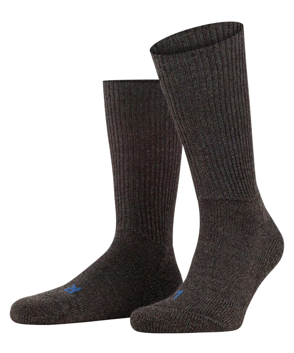 FALKE Unisex Walkie Ergo U So Wool Plain 1 Pair Socks, Grey Smog 3150, 4-5