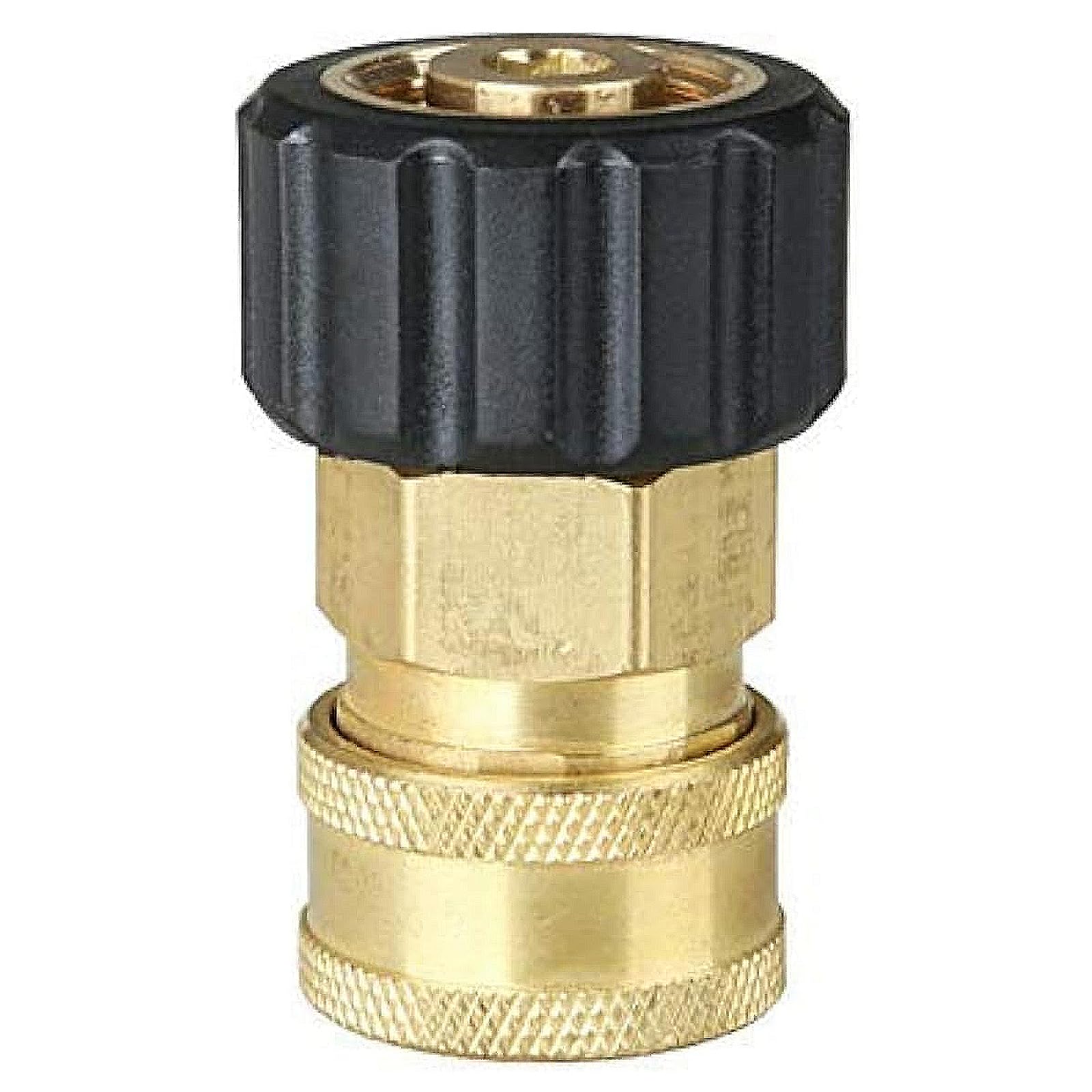 Wjelet Pressure Washer Adapter M22 Female to 1/4, 14mm Inner Diameter Pressure Quick Plug Brass Internal Thread,Quick Release Hose Pipe Connecting Parts for Garden Pressure Washer Hose Connector
