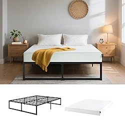 Zinus Set: 6 Inch Green Tea Memory Foam Mattress
