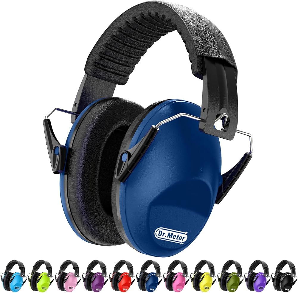 Dr.meter Kids Ear Defenders Noise Cancelling Headphones SNR 27dB Blue