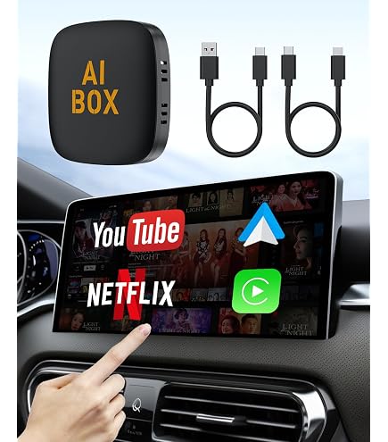 ATOTOOUT Magic Box - AI Box CarPlay & Android Auto Wireless, 4GB+