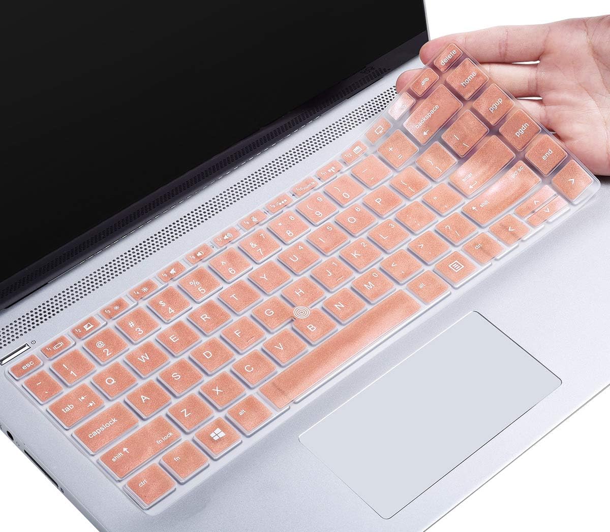 CaseBuy Keyboard Cover for HP Elitebook 840 G5, 840 G6 14 inch/HP Elitebook 745 G5, 745 G6 14 inch/HP Zbook 14U G5 G6 14 inch Laptop, HP Elitebook Keyboard Protective Skin, Rose Gold