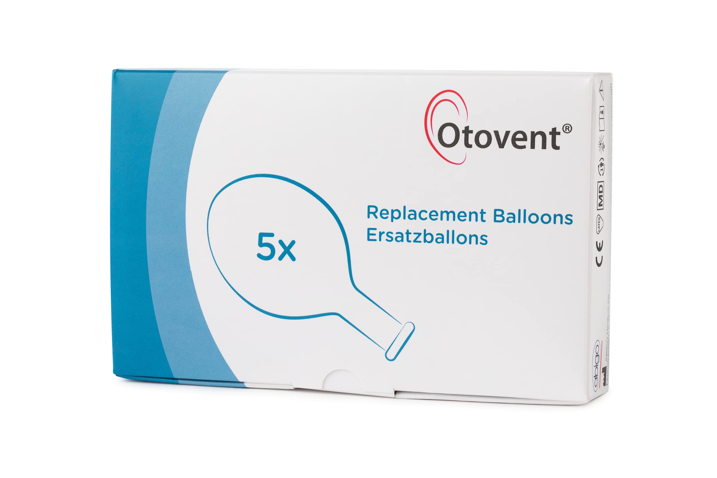 Otovent Replacement Balloons x 5. Does not Include Nose piece. Treatment for Glue Ear Or Otitis Media with Effusion
