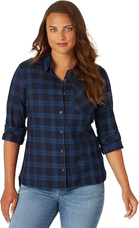 lee riders flannel shirts plus size