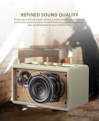 MLOVE Retro Portable Bluetooth Speaker with Aux