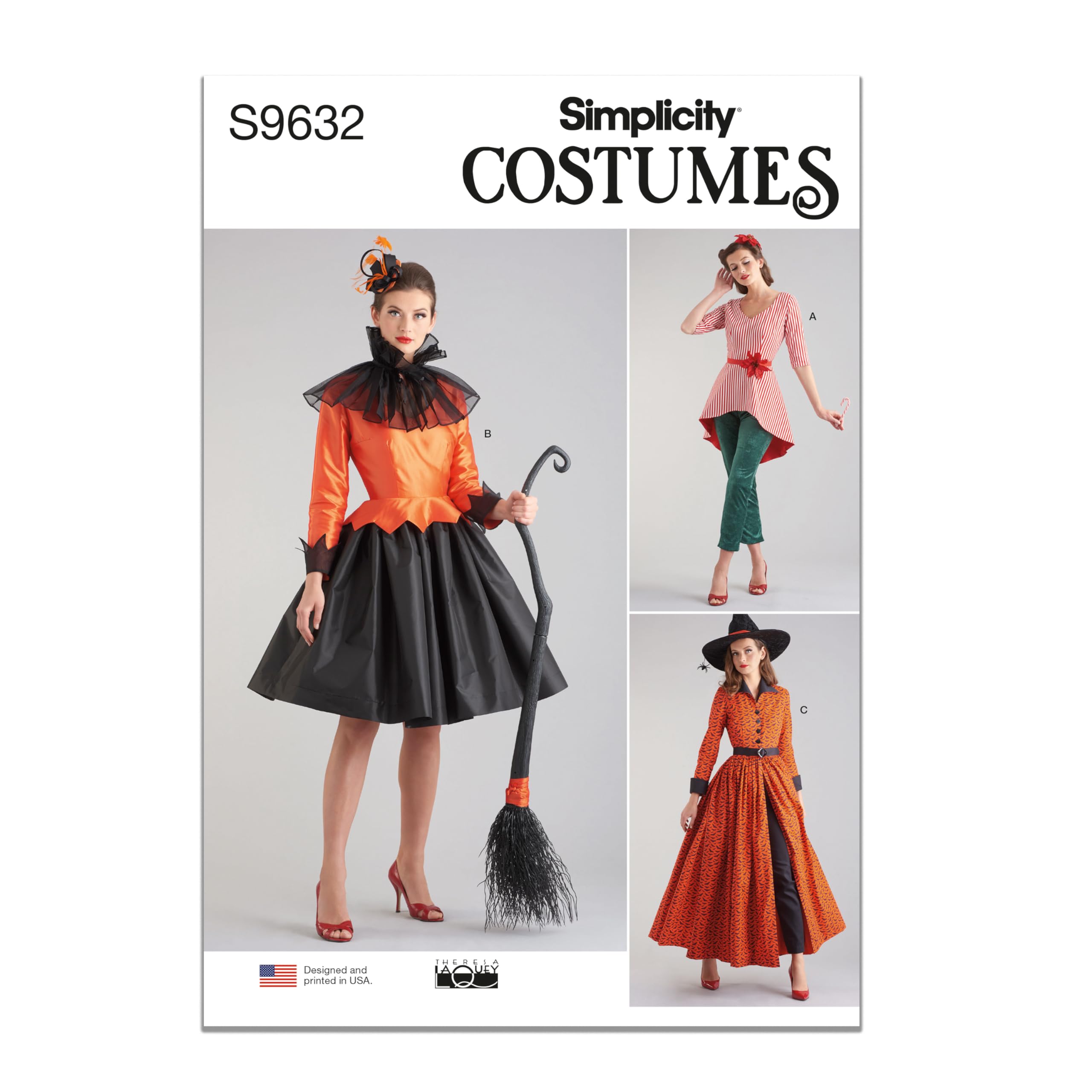 Simplicity SS9632H5 Misses Costume H5 (6-8-10-12-14)