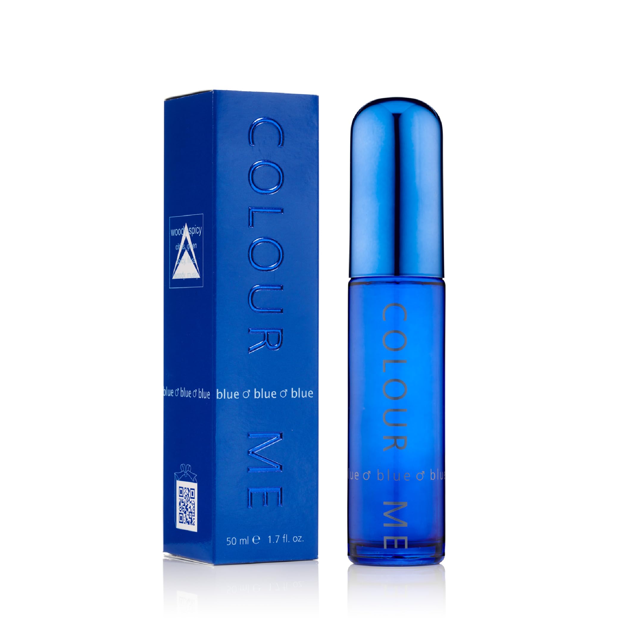 COLOUR ME Blue Perfume for Men. 50ml, Eau de Parfums Luxury Fragrance - Mens Aftershave, Long Lasting Fragrance for Men by Milton-Lloyd