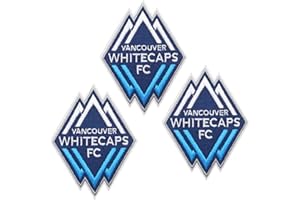 3 Pcs Whitecaps FC Embroidery Patches, Iron-on Sew-On Badge for Clothing Bags Jackets Jeans Hats, Soccer Team Embroidery Acce