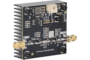 Dpofirs 15W RF Power Amplifier Module 0.5-800MHz, 35-37dBm Broadband FM HF VHF UHF Amplifier for Transmission, Broadcasting, 