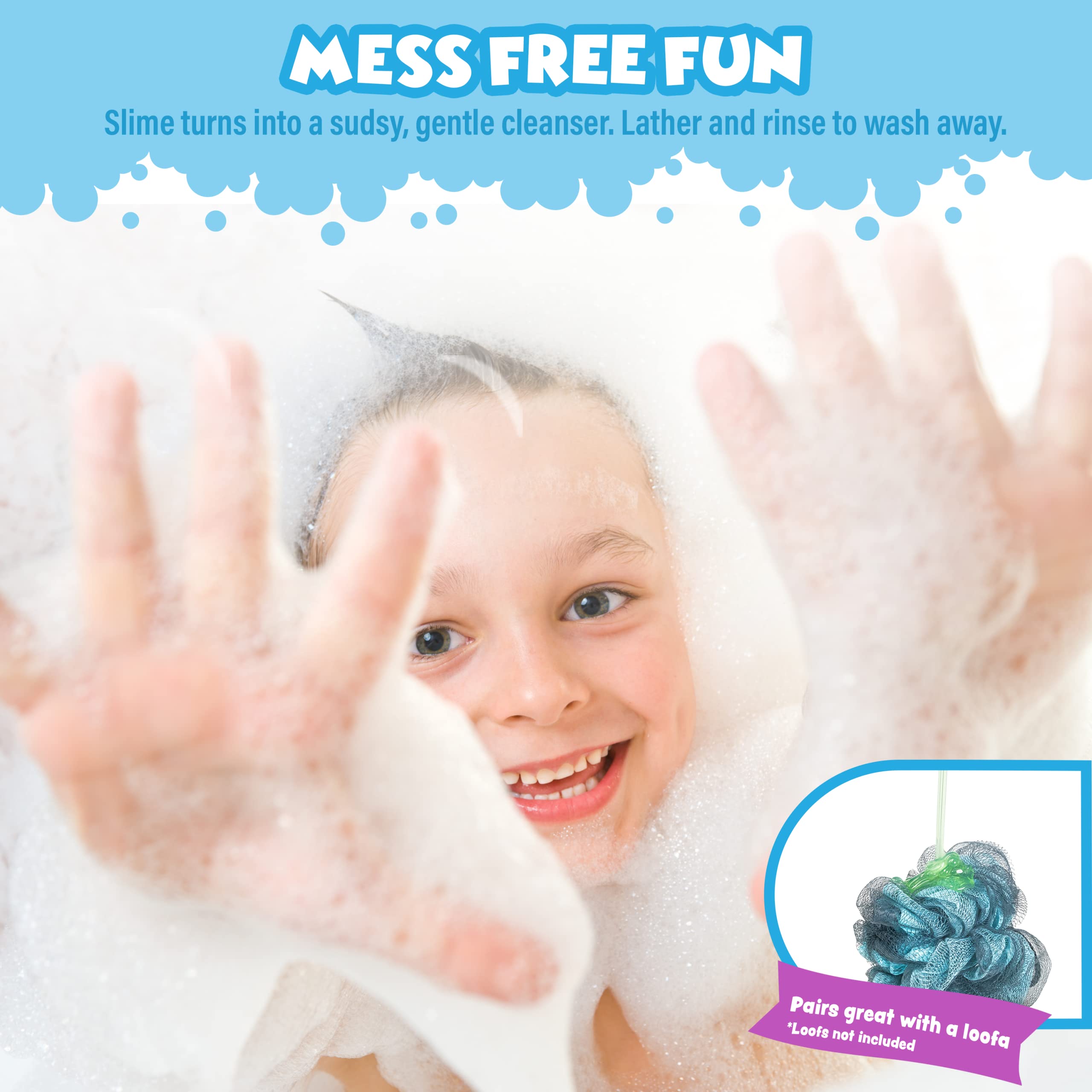 Tub Works Bath Paint & Bath Slime, Variety Pack | (24) Non-Toxic Washable Bath Paints & (4) Gooey Bath Slime Body Washes | Fun Kids Soap for Kids Bath