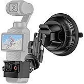 Tomat Pocket 3 Suction Cup Mount, Car Mount Windshield Window Dash Holder Kit with Expansion Adapter for DJI Osmo Pocket 3 Ac