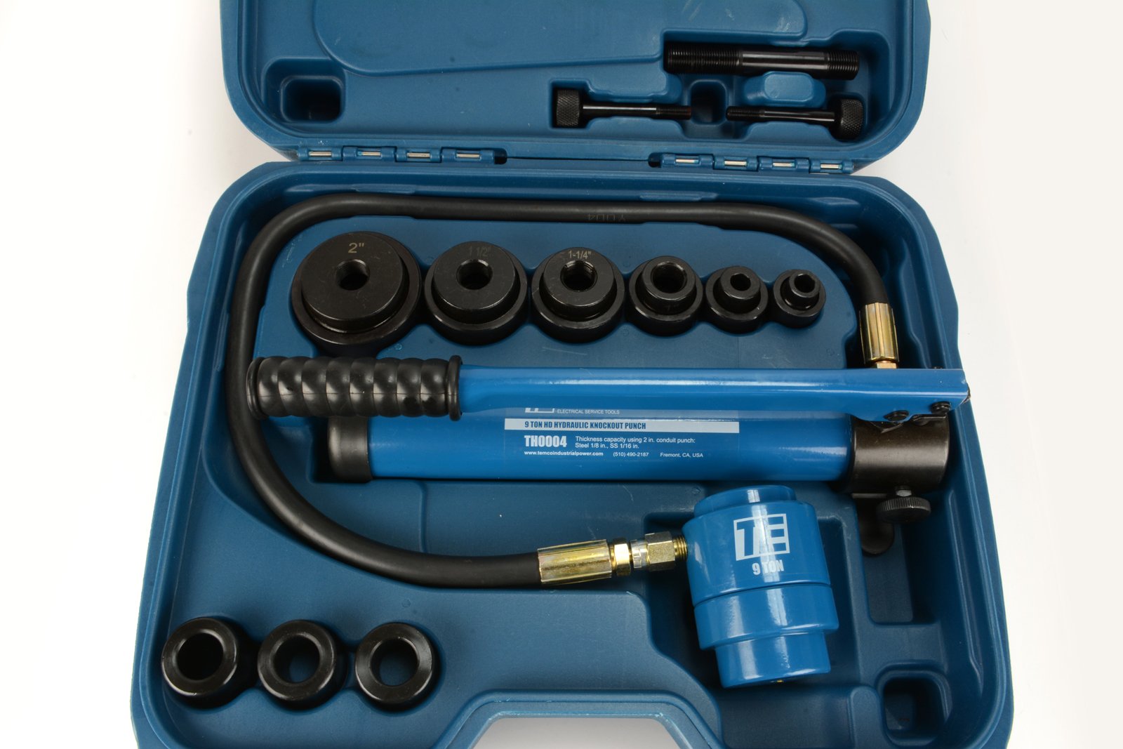 TEMCo Hydraulic Knockout Punch TH0004 Electrical Conduit Hole Cutter