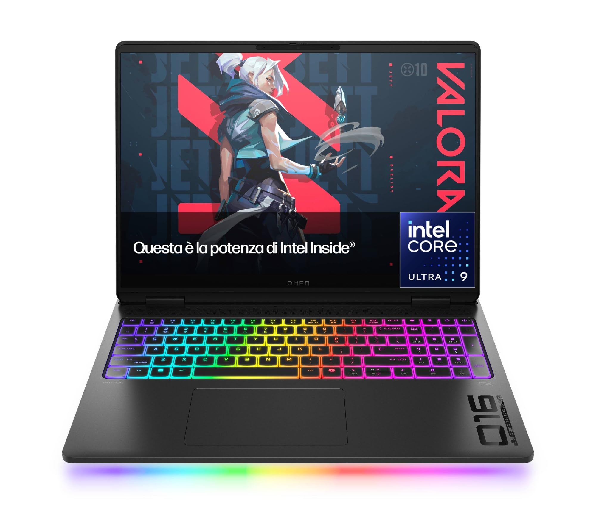 HP OMEN MAX 16-ah0001sl, Notebook, Intel Core Ultra 9 Processor, 32GB RAM, 1TB SSD, Display 16' 2K 240Hz, NVIDIA RTX 5080 16GB, TNR Privacy Cam, 3 Mesi di PC Game Pass Inclusi, Windows 11, Nero