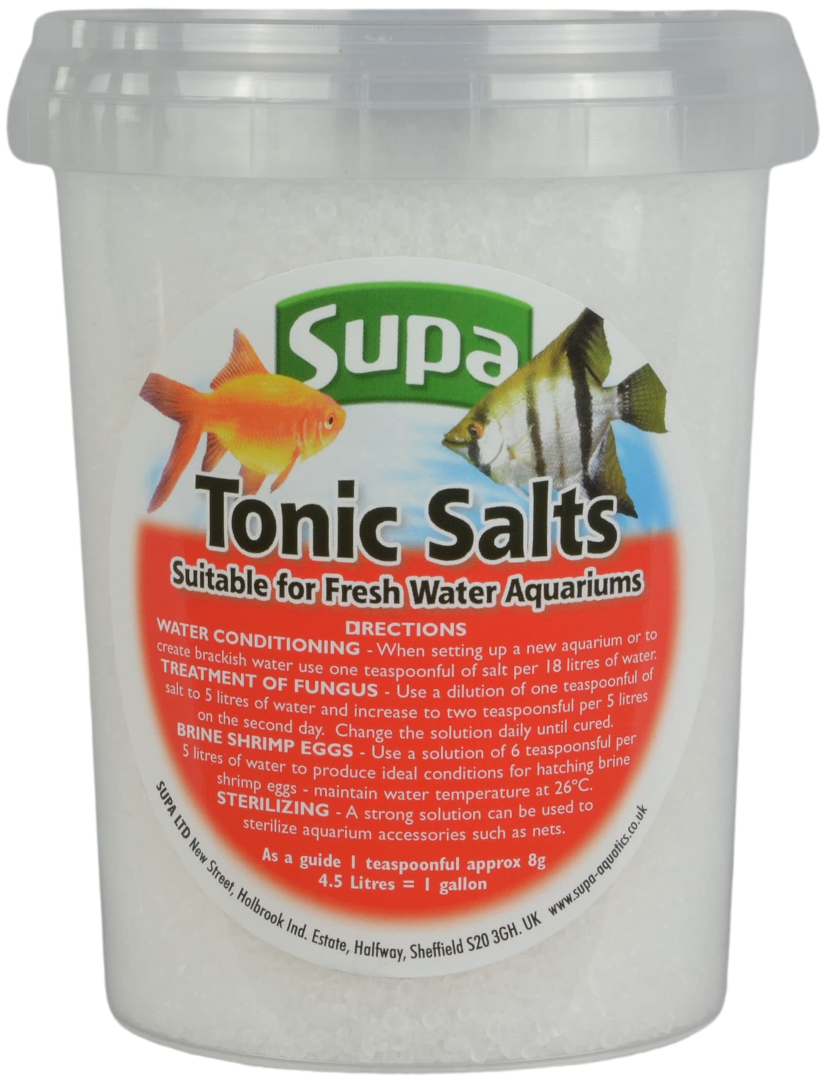 Supa Tonic Salt 1 Litre, Mild Conditioner And Antiseptic For Use In Fresh Water Aquariums
