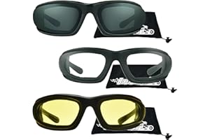 Bikershades Small Motorcycle Sunglasses Foam Padded for Women, Boys and Girls
