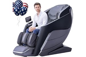 iRest A710 4D Massage Chair, Named Alfine, Full Body Shiatsu Zero Gravity Recliner with Yoga Stretching, SL Track, Automatic Calfrest Extension, Calf Kneading (Black-Closed Footrest)