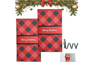 GIFSKIU Handmade Christmas Surprise Gift Card Booklet, Unique Multiple Waterfall Christmas Gift Card Book Holder Sleeve Merry Money Cash Flip Giftcard Book Envelope with Slot Multi Birthday Xmas Gifts(2PCS-A)