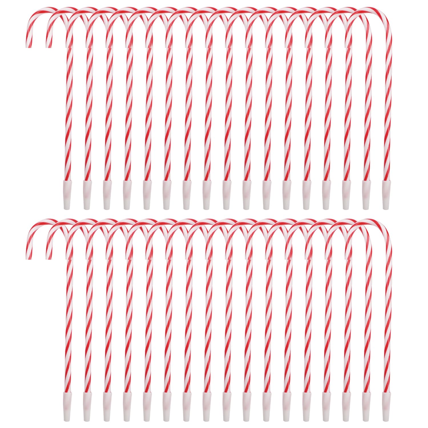 Lezevn Christmas Cane Pen Red Candy Cane Pen Chrsitmas Ballpoint Pen Cute Gel Ink Pens for Christmas Party Favors (50)