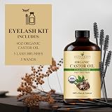 Handcraft Blends Cold-Pressed Organic Castor Oil 118 ml Glass Bottle view 2