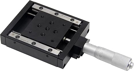 Amazon Co Jp Huanyu X軸リニアボールガイドステージ 25mm X軸 スチール 手動ステージ 精密 Pt1 25 53 Diy 工具 ガーデン