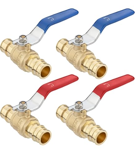 4 Pieces] Lingmfg 3/4" PEX-A Expansion Ball Valve Shut Off - View #6