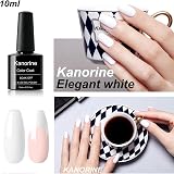 Kanorine White Gel Polish Soak Off UV LED Nail Varnish Art French Manicure Long view 5