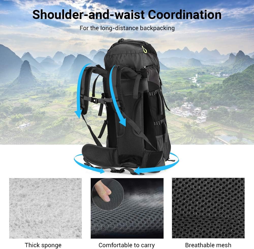 NACATIN Internal Frame 70L Backpack Water-Resistant Hiking Daypack Backpacks : Sports & Outdoors