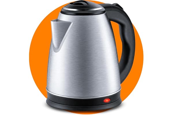 Chaleira Elétrica 2 Litros Inox Cor Aço 110v | Desligamento Automático, Aquecimento Rápido, Segura, Café Chá, Fácil Abertura, Premium