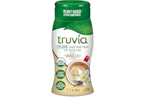 Truvia Organic Zero-Calorie Liquid Stevia Sweetener, 2.7 fluid ounce bottle, Vanilla flavor