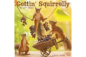 Gettin' Squirrelly 2025 12" x 12" Wall Calendar