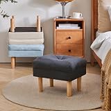 YMYNY Foot Stool Ottoman Small with Sponge Seat 40x29x32CM Dark Grey HBD023BG view 6