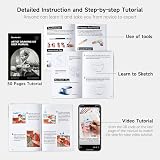 Shuttle Art 124 Pack Sketching Pencils Set with Pads Case Art Kit view 7