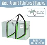Venо 4 Pack Moving Bags and Large Storage Bins with Lids Green view 2