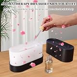 Elitecran Essential Oil Diffuser with Flame Effect 180ml Black view 7