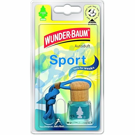 Wunder-Baum 461203/4 Lufterfrischer 4-er Set Duftflakon Sport