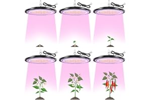 DIKHEE Grow Lights, 300W Full Spectrum Plant Growing Lamps for Indoor Plants, Hanging LED Grow Light, 396 LEDs Plant Grow Lig