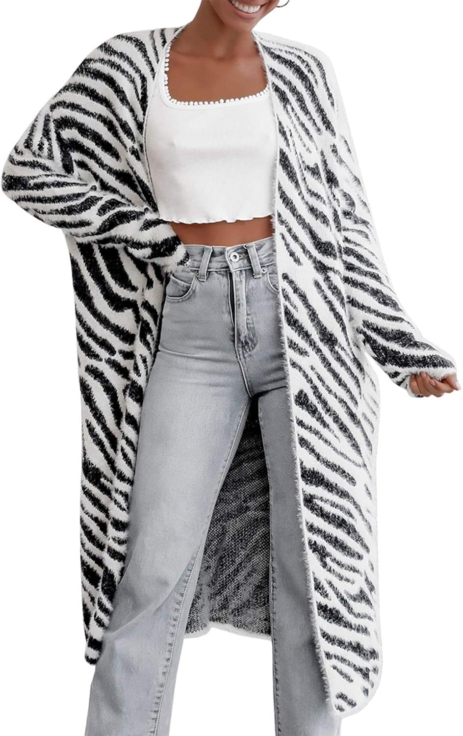 leopard print maxi kimono